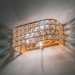 Citilux Портал CL324402 Бра хрустальное с выключателем Золото