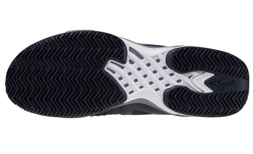 Мужские теннисные кроссовки Mizuno Wave Exceed Tour 6 CC - odyssey gray/white/blue granite