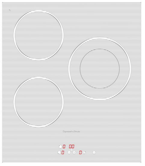Электрическая варочная панель Zigmund & Shtain CNS 302.45 WX