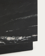 Приставной столик Sorein из черного мрамора 40 x 40 см