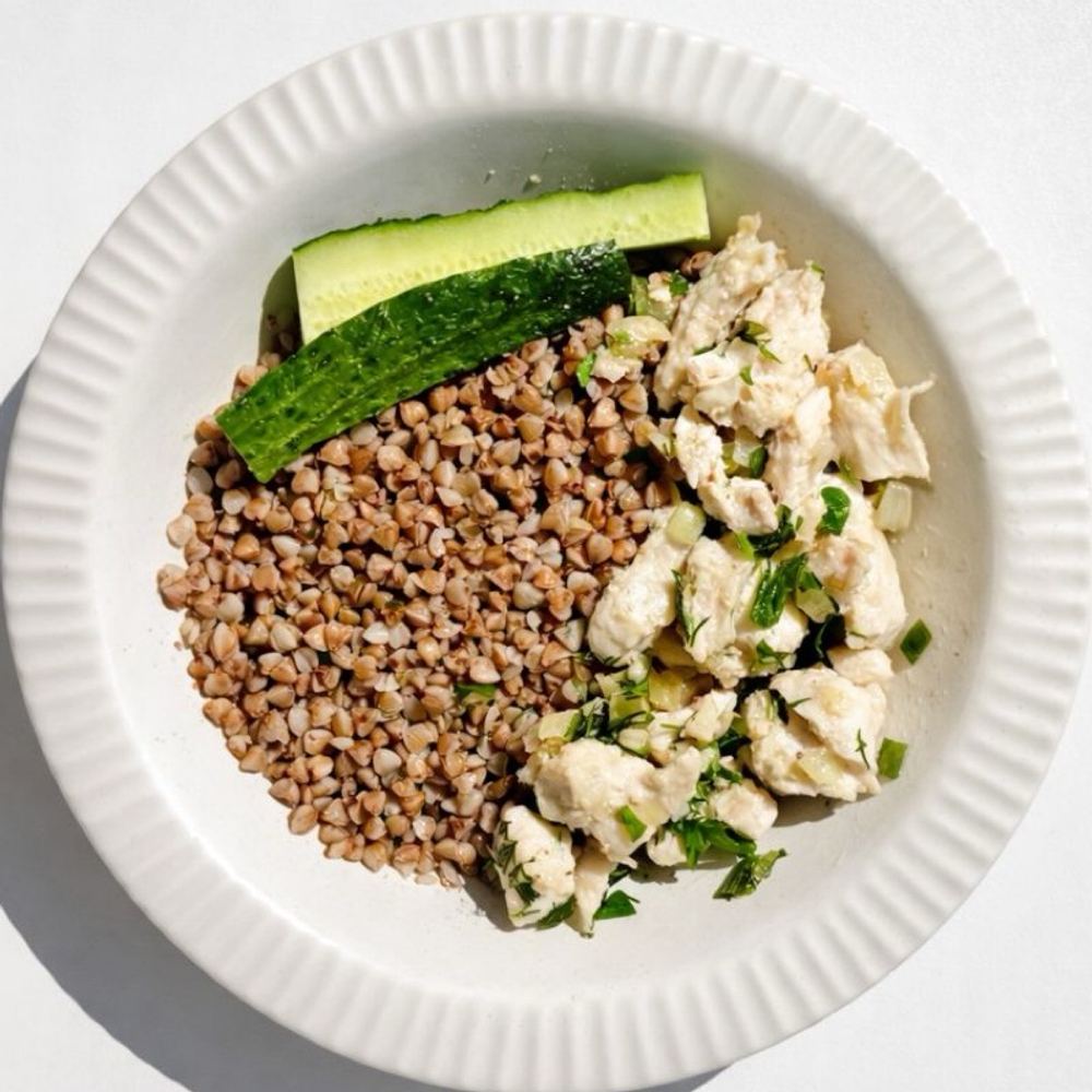 Гречка с куриной грудкой