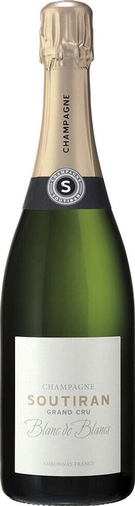 Шампанское Soutiran Blanc de Blancs Grand Cru Brut, 0,75 л.