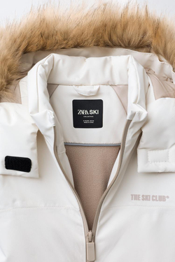 ZARA ВЕТРОЗАЩИТНЫЙ И ВОДОНЕПРОНИЦАЕМЫЙ КОМБИНЕЗОН RECCO®, ЭКРЮ