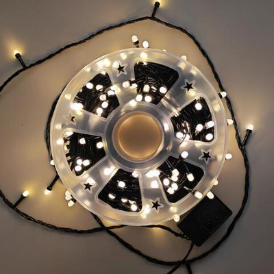 Гирлянда уличная 50метров 240LED на бобине, теплый свет