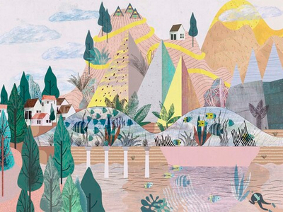 Дизайнерские обои Wall Street City Garden