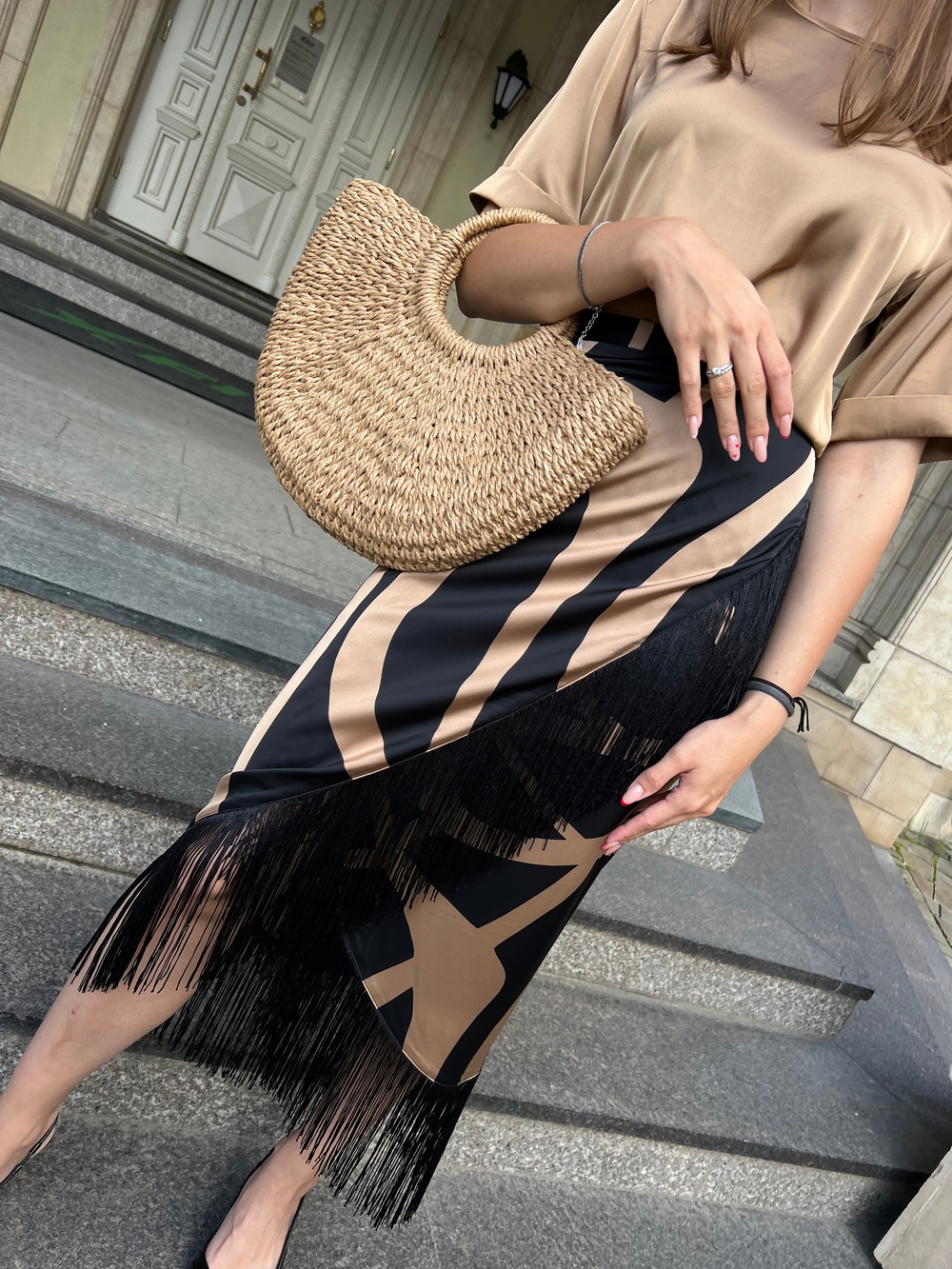 Юбка на запах зч