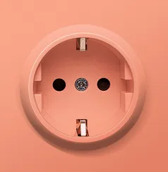 Donel R98 матовый коралл накладка для розетки Schuko с заземляющим контактом с защитными шторками 16