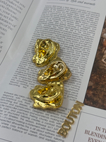 Пуговицы Скиапар. "Ухо" глянцевое лимонное золото