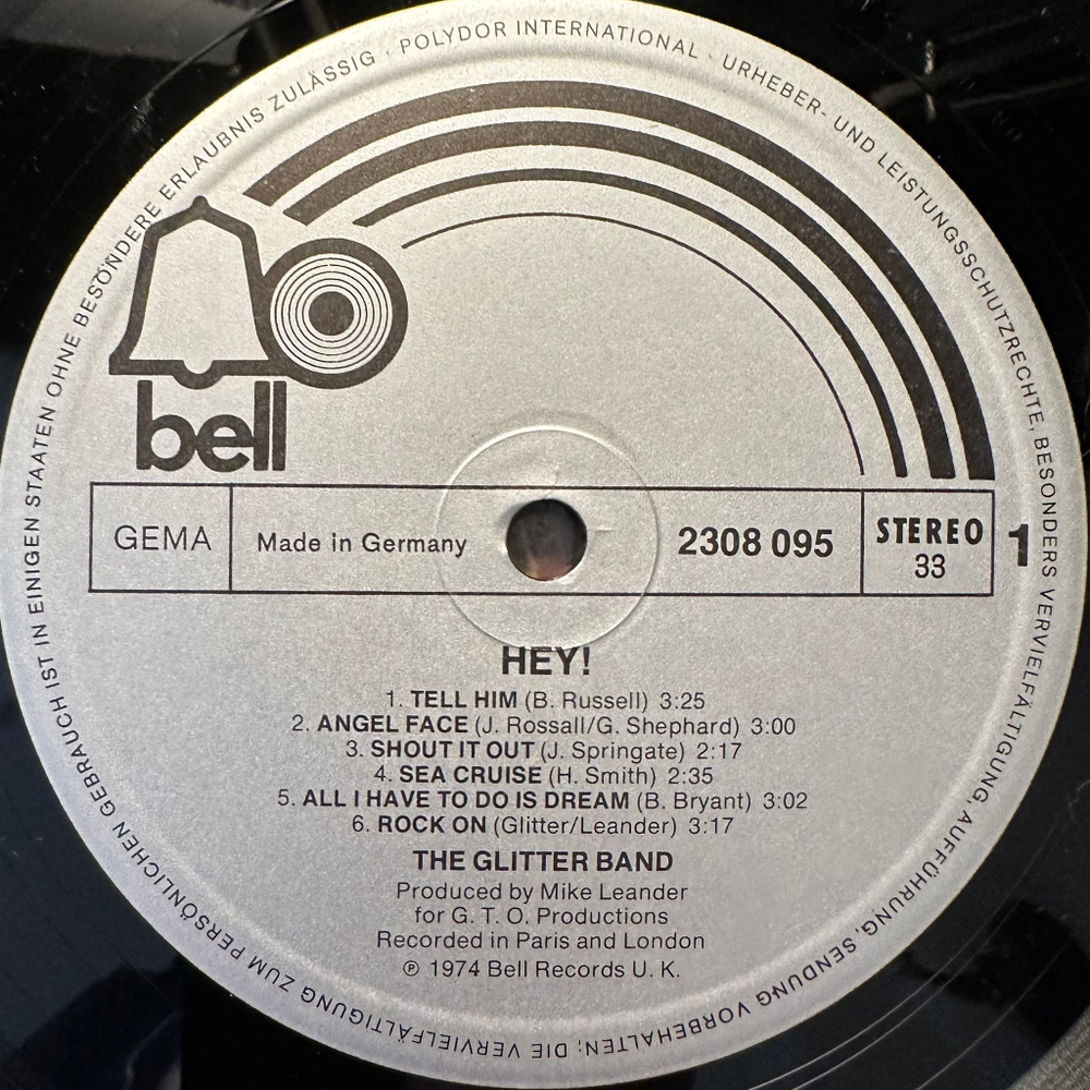 The Glitter Band - Hey! (Германия 1974г.)