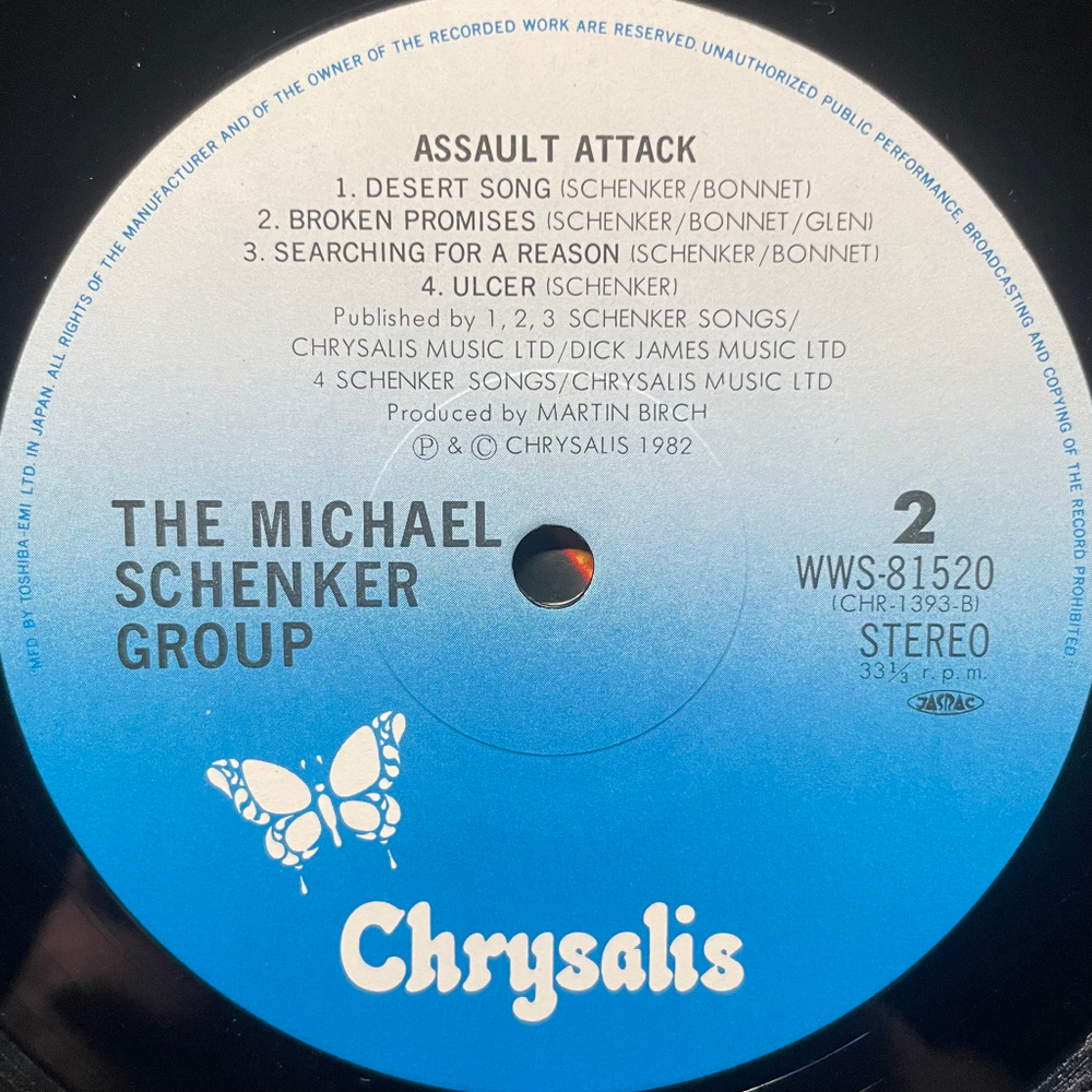 The Michael Schenker Group ‎– Assault Attack (Япония 1982г.)