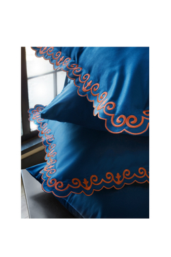 Постельное белье 2 спальное евро Soft Cotton Mondrian синее