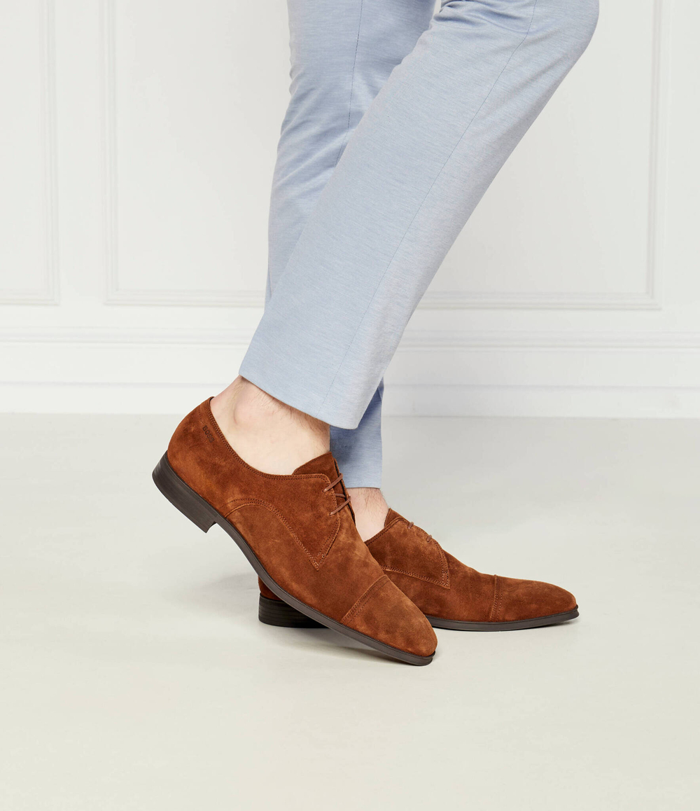 Кожаные дерби theon_derb_sdtc BOSS BLACK - коричневый(50523050)