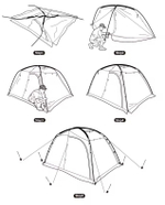 Палатка Naturehike Dune 7.6, 2-местная, коричневая