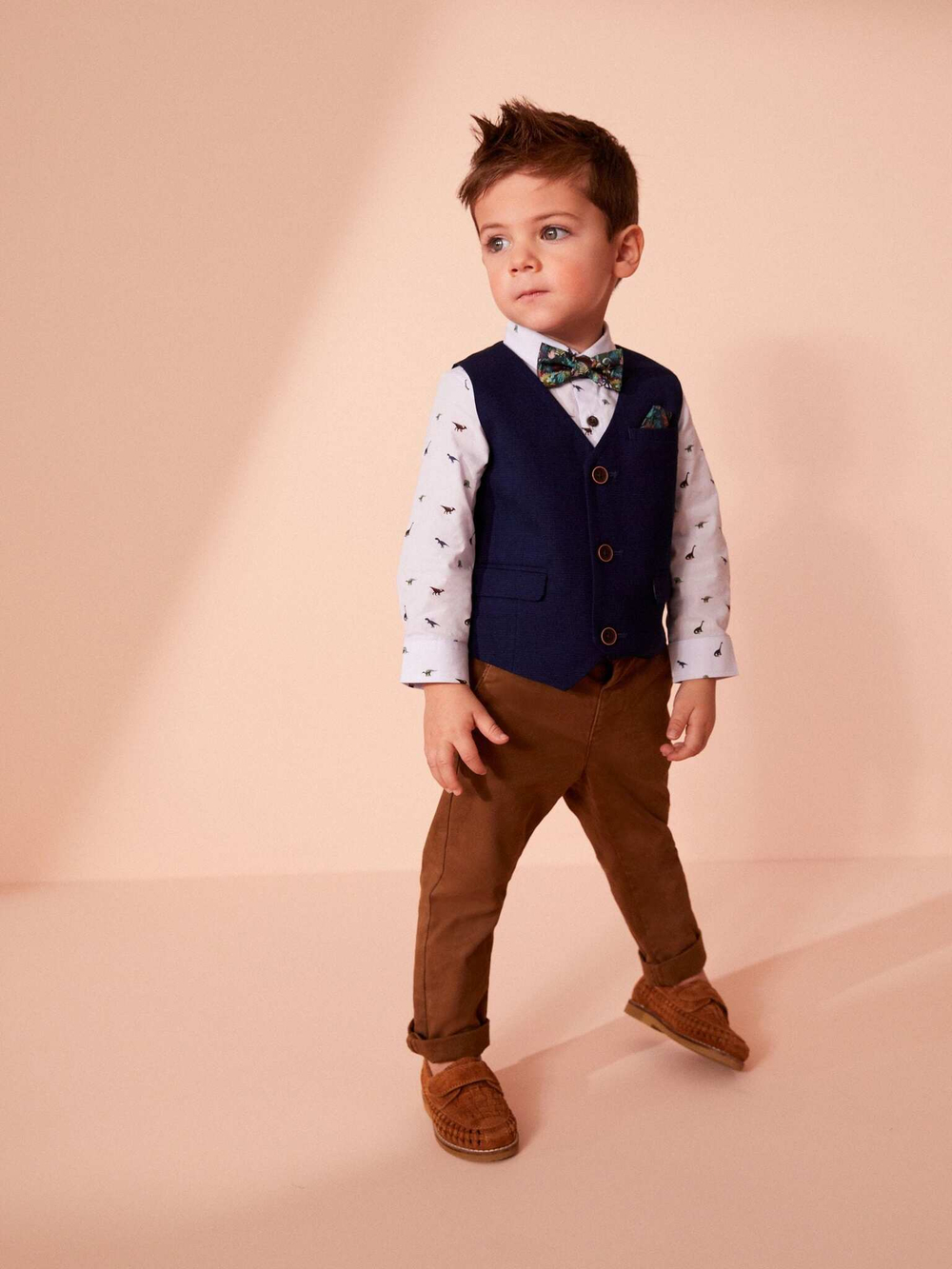 Брюки чинос для мальчика Next 236-434, Светло-коричневый