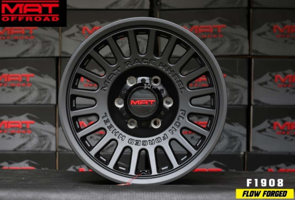 Диск колёсный F1908C R17 8.0 ET0 Dark matte tint MAT Offroad