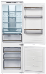 Встраиваемый двухкамерный холодильник Maunfeld MBF177NFWHGR Inverter