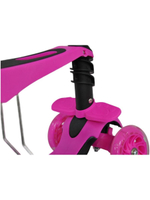 Самокат трехколесный детский, с ручкой, разборный, 3 в 1 с сиденьем, корзинкой и родительской ручкой