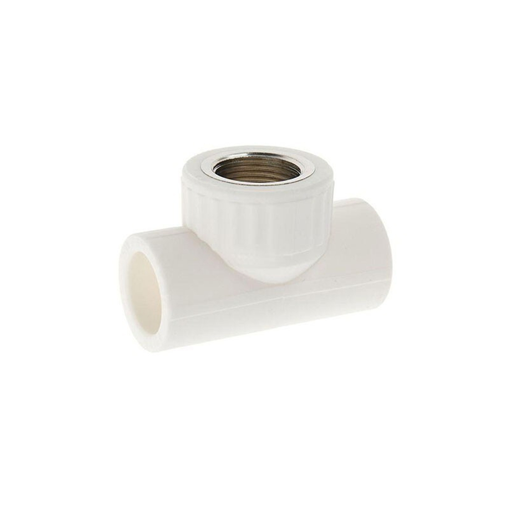 Тройник комбинированный Valfex, DN 25x25, PN 25, G-1/2'', ВР, белый