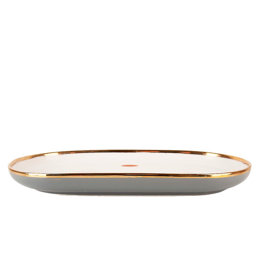 Блюдо сервировочное "Royal line.Gray" 30*16,3*3см. (min4) (транспортная упаковка)