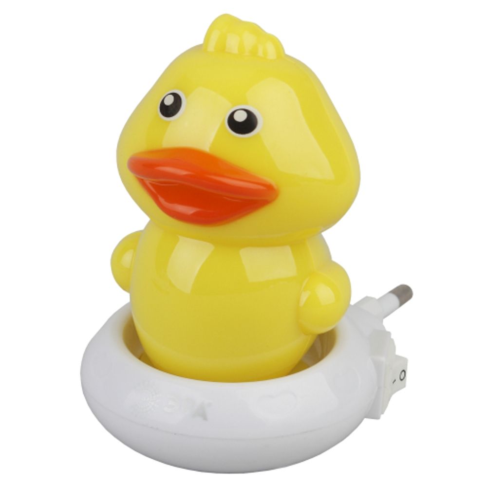 Ночник - светильник светодиодный ЭРА NN-609-SW-Y в розетку с выключателем желтый | Ночники