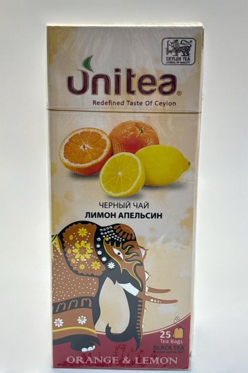 ЧАЙ UNITEA ЧЕРНЫЙ АПЕЛЬСИН ЛИМОН 25П/72