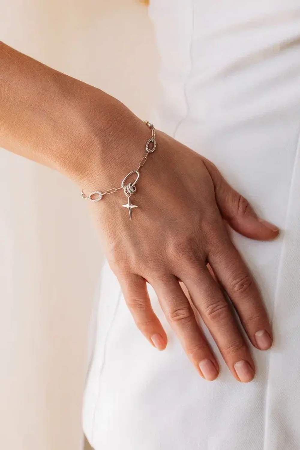 Браслет "Блеск" с крупной цепью