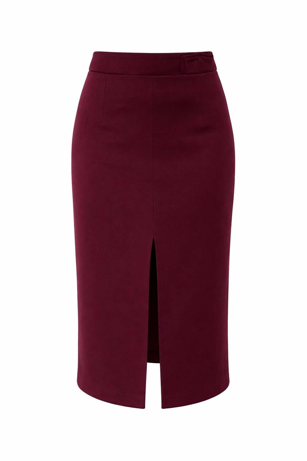 Юбка из трикотажа джерси бургунди