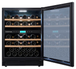 Винный шкаф Cellar Private CP043-2TBH черная дверь со скрытой рукояткой