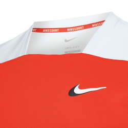 Мужское теннисное поло Nike Dri-Fit Slam T-Shirt Men - Orange, Light Blue