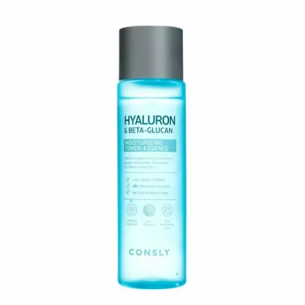 Consly Тонер-эссенция с гиалуроновой кислотой и бета-глюканом - Hyaluronic acid & beta-glucan, 200мл, шт
