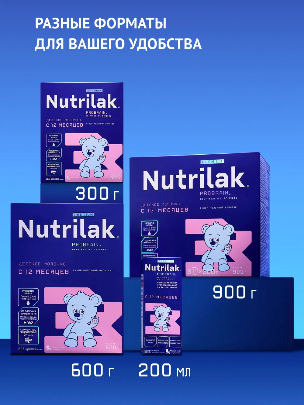 Смесь молочная Nutrilak Premium 3 1050 г с 12 месяцев