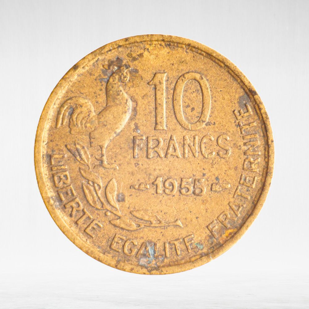 France, 10 Francs 1955 - Guiraud, VF