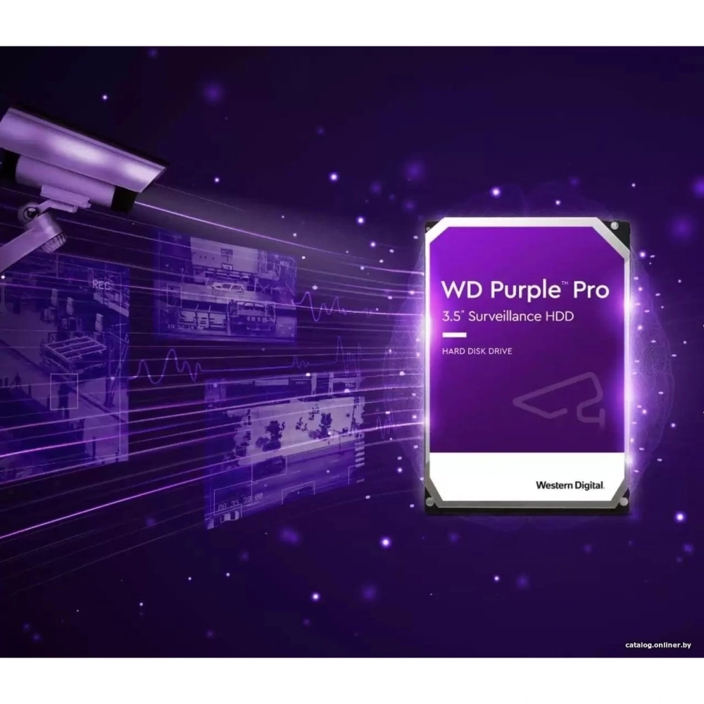 Жесткий диск HDD Western Digital Purple PRO 18ТБ (WD181PURP)