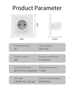 Розетка WiFi 16A eWeLink NT006B с мониторингом электропотребления