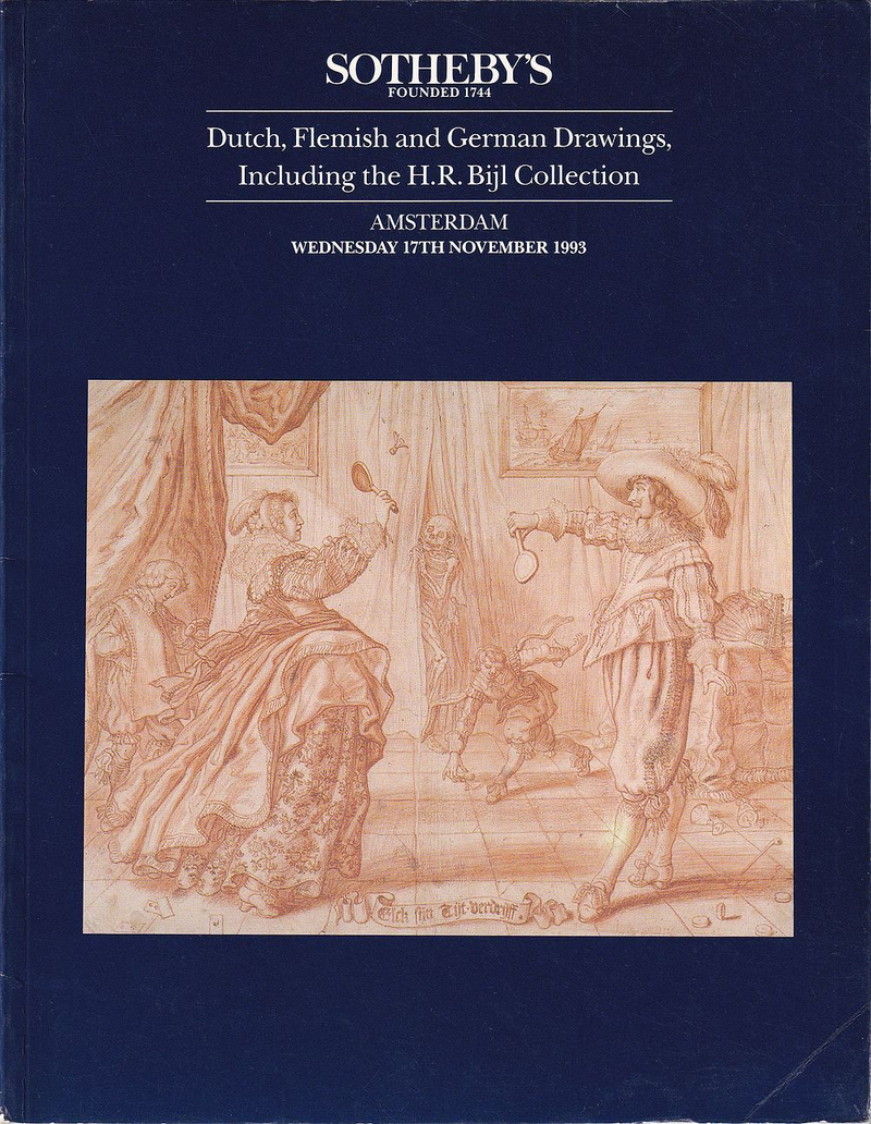Каталог аукциона Sotheby's, Амстердам, Голландские, фламандские и немецкие рисунки, включая коллекцию Х.Р. Бийла от 17 ноября 1993 года