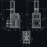 Чугунная печь для бани Гроза 18 (М) Ураган