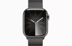 Apple Watch Series 9, 41 мм, из стали цвета «графит», миланский сетчатый браслет