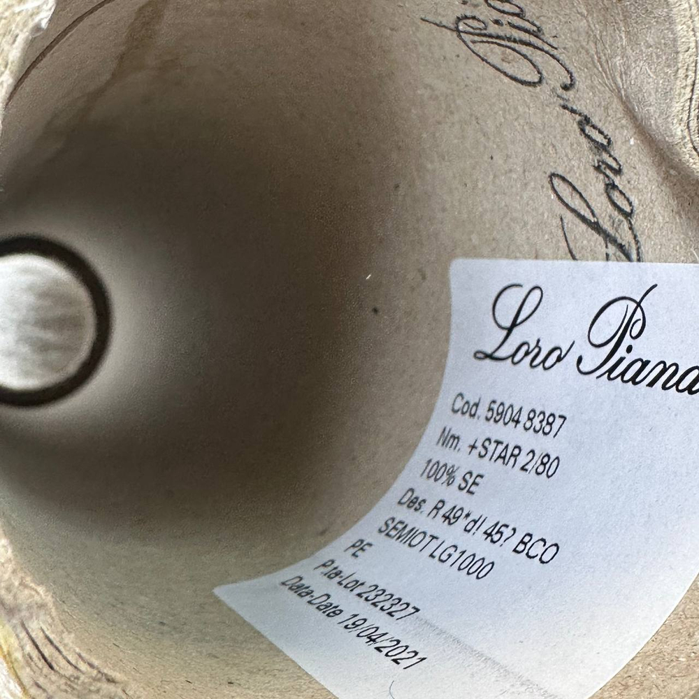 STAR - Loro Piana; 100% шелк; 4000м/100гр, (2/80); col. SEMIOT, цвет: белый жемчуг; S705