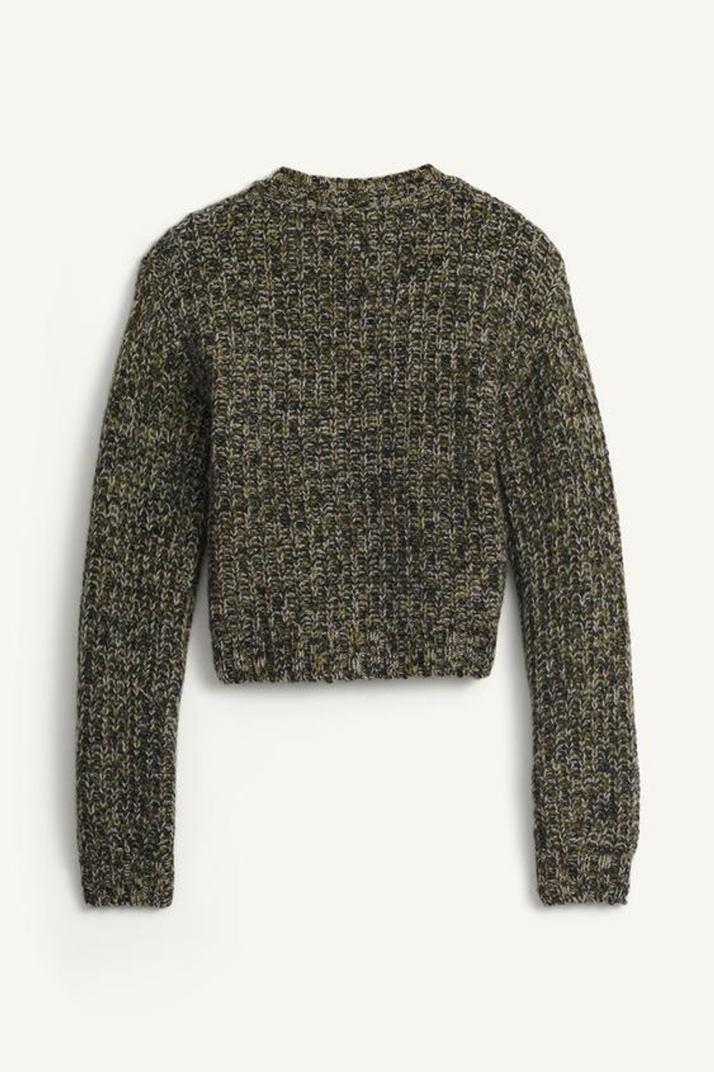 ZARA СВИТЕР С V-ОБРАЗНЫМ ВЫРЕЗОМ, ЗЕЛЕНЫЙ