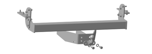 Фаркоп WESO 4360-F на Nissan Navara со ступенькой 2005-