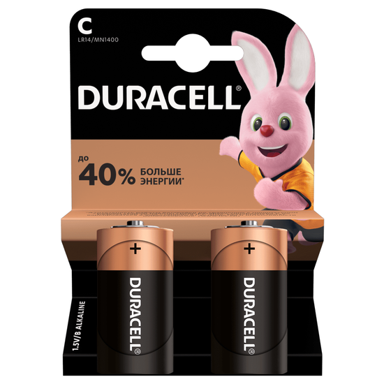 Батарейка тип C DURACELL LR14 2BL уп 2 шт