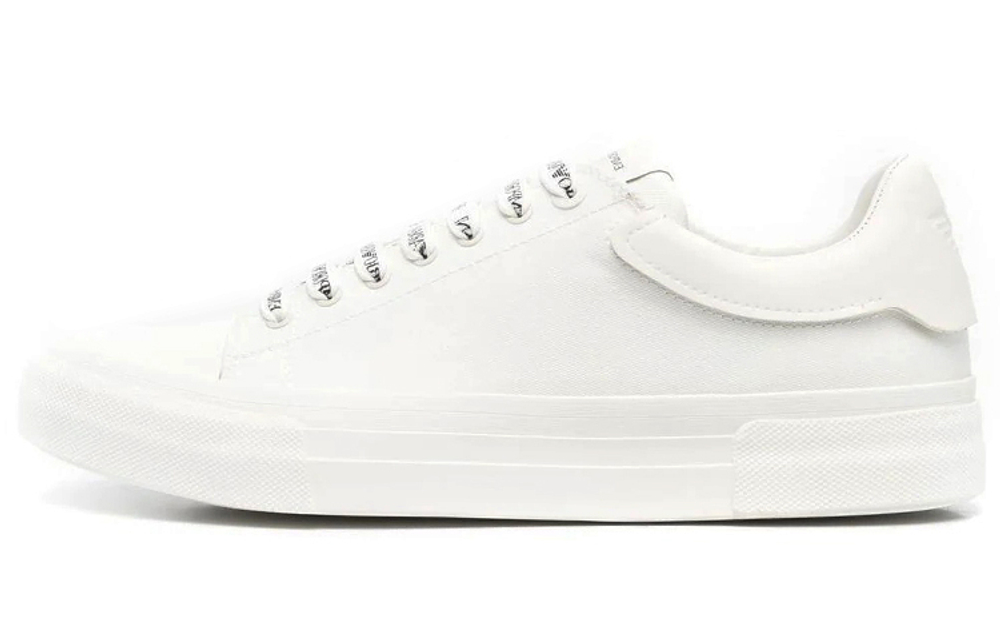 EMPORIO ARMANI Armani canvas low-cut fashion sneakers men's white