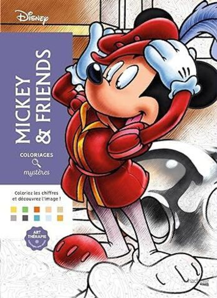 Раскраска по номерам Coloriages mysteres Disney - Mickey and friends - Микки и друзья, 128стр.