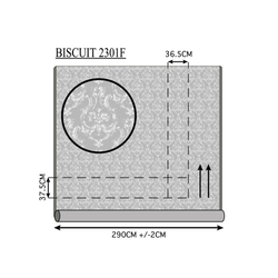 Портьерная ткань dimout арт. 2301 F col. 6а коллекции "Biscuit"