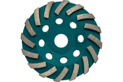 Kraftool  Turbo d 125 мм, Сегментная алмазная шлифовальная чашка, INDUSTRIAL (33368-125)