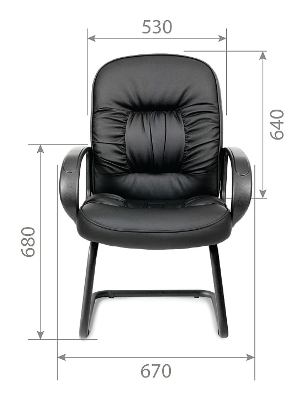 Кресло для конференций CHAIRMAN 416V ЭКО, экокожа