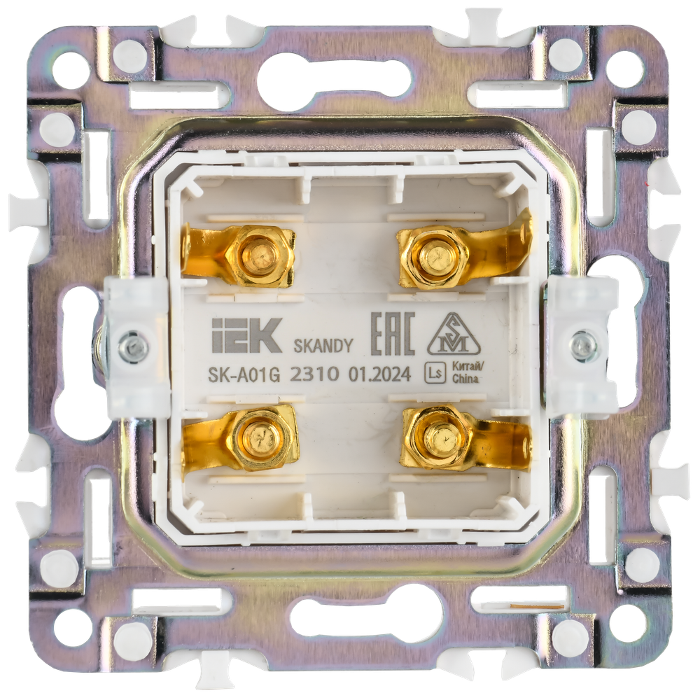SKANDY Аудиорозетка 4-местная SK-A01G графит IEK