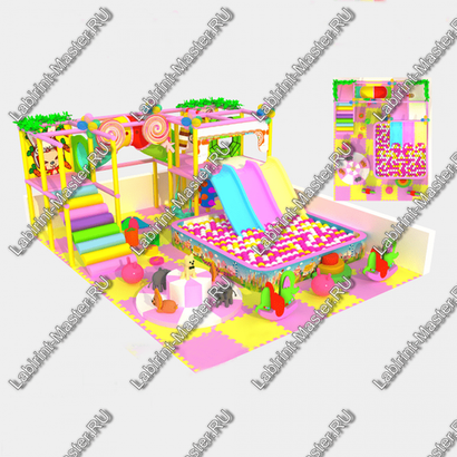 Детский игровой лабиринт "Сладкая жизнь"