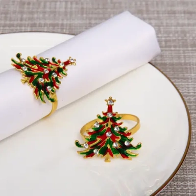 Набор колец для салфеток 2шт «`Ёлочка нарядная», цветная