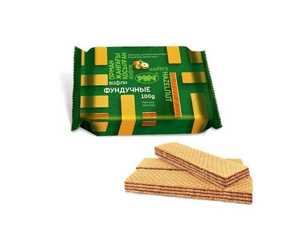 Вафли Рахат фундучные пп/пл 100 гр (7сл)